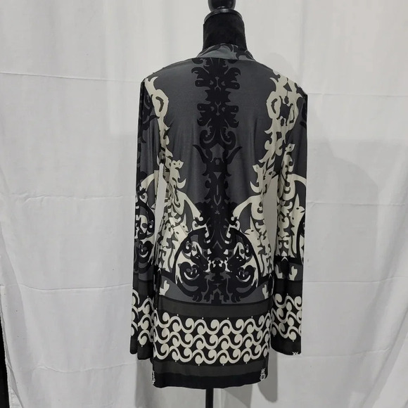 OLIAN Women's Gray Multi Monique Printed Maternity Tunic Q361601 Sz Large - Picture 8 of 9